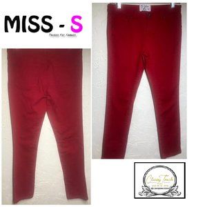 Miss S Red Denim Skinny Jeans Size 10P
